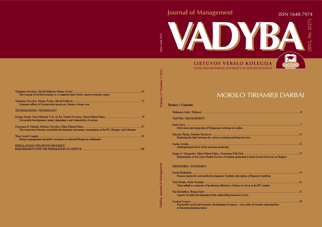 ENERGY MANAGEMENT AND PUBLIC AWARENESS IN SELECTED HUNGARIAN SETTLEMENTS Cover Image