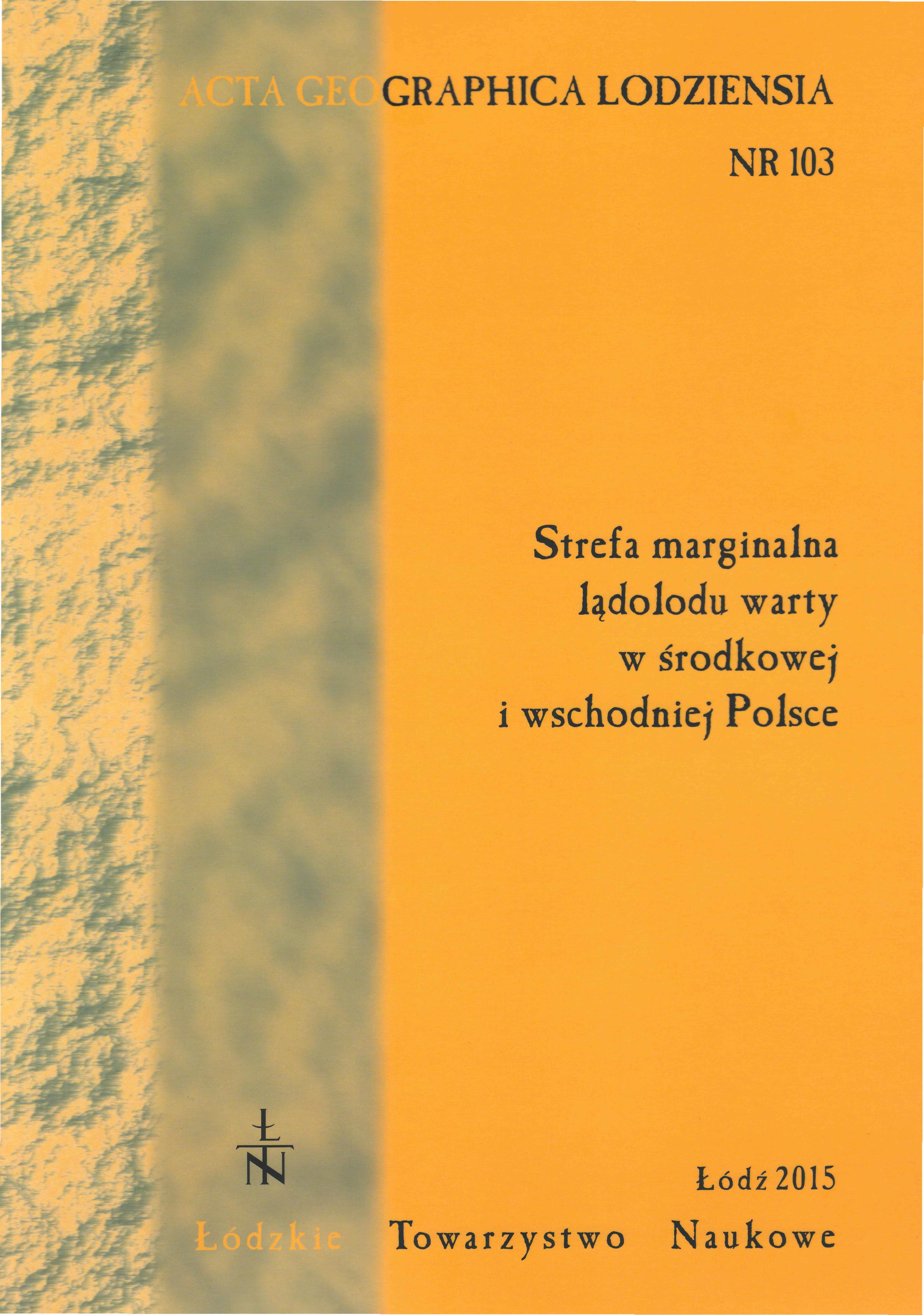 Analysis of heavy  minerals as a method for determining the source of the glaciofluvial sedmients in the Piotrków  Trybunalski, Radomsko and Przedbórz area Cover Image