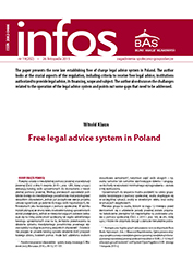 Free legal advice system in Poland Cover Image