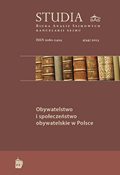 Budżet obywatelski jako przejaw aktywności społecznej – analiza doświadczeń na przykładzie jednostek samorządu terytorialnego