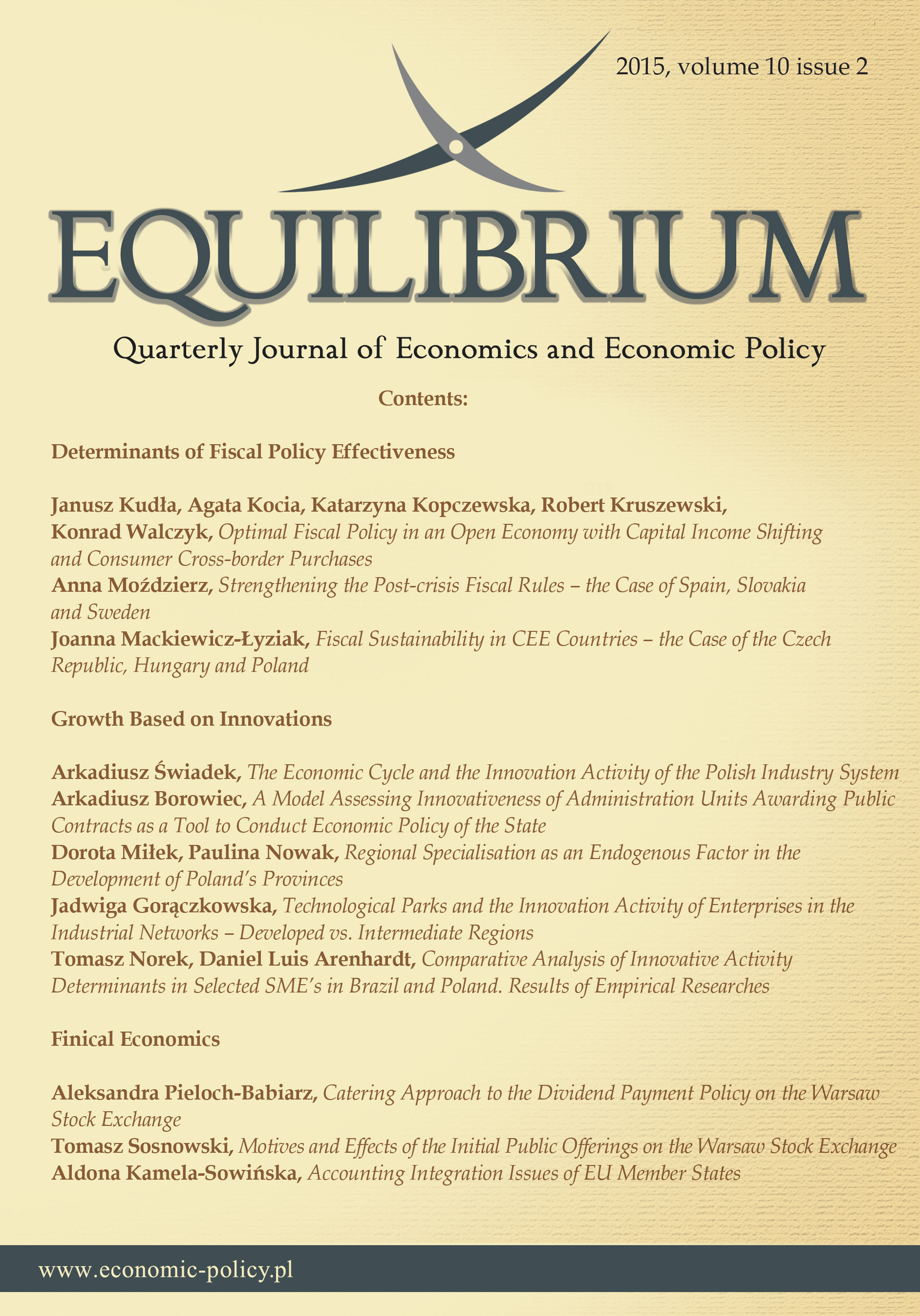 Strengthening the Post-crisis Fiscal Rules – the Case of Spain, Slovakia and Sweden Cover Image