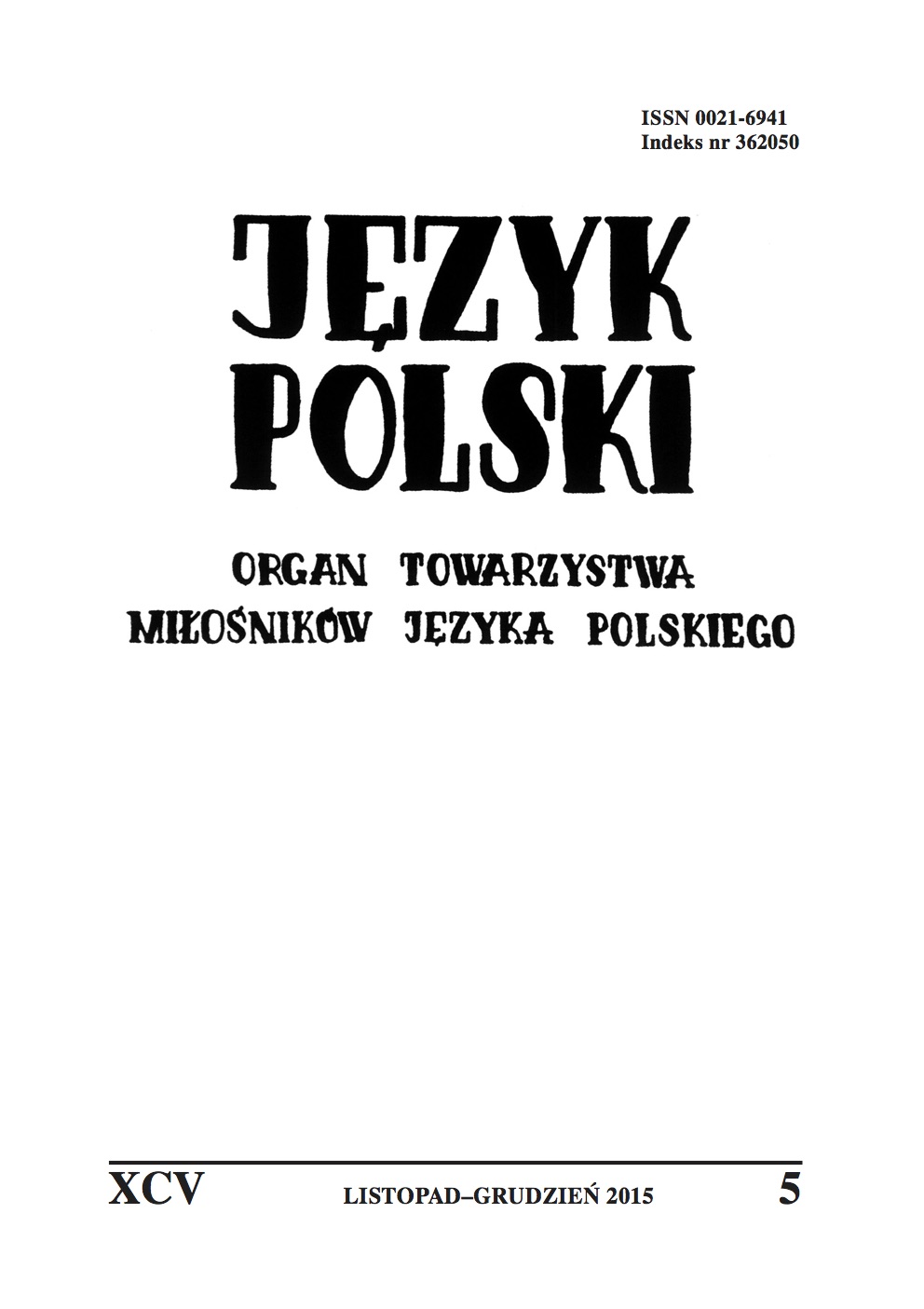 Eastern Slavonic phrasemes in postwar Vilnius Polish Cover Image