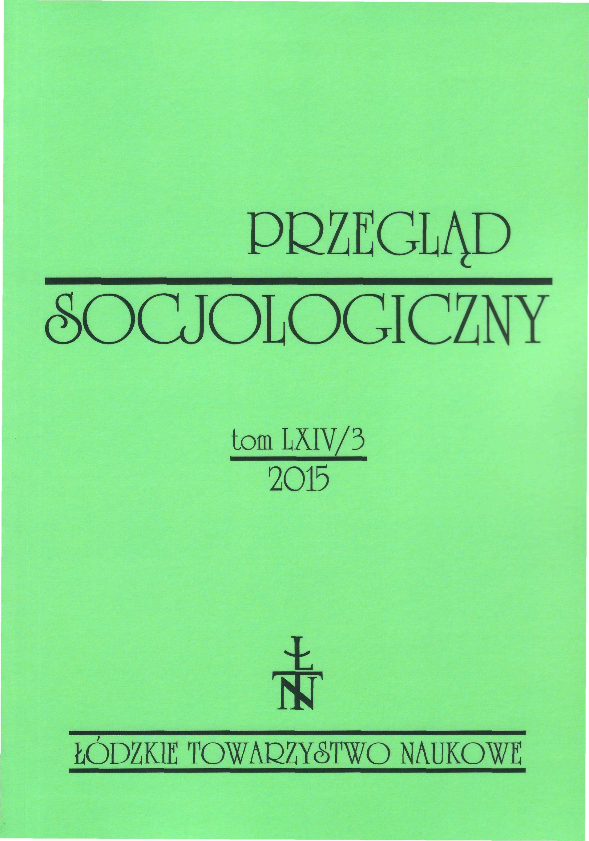 The Condition of the Sociology of Music in Poland. Past, Present and Perspectives Cover Image