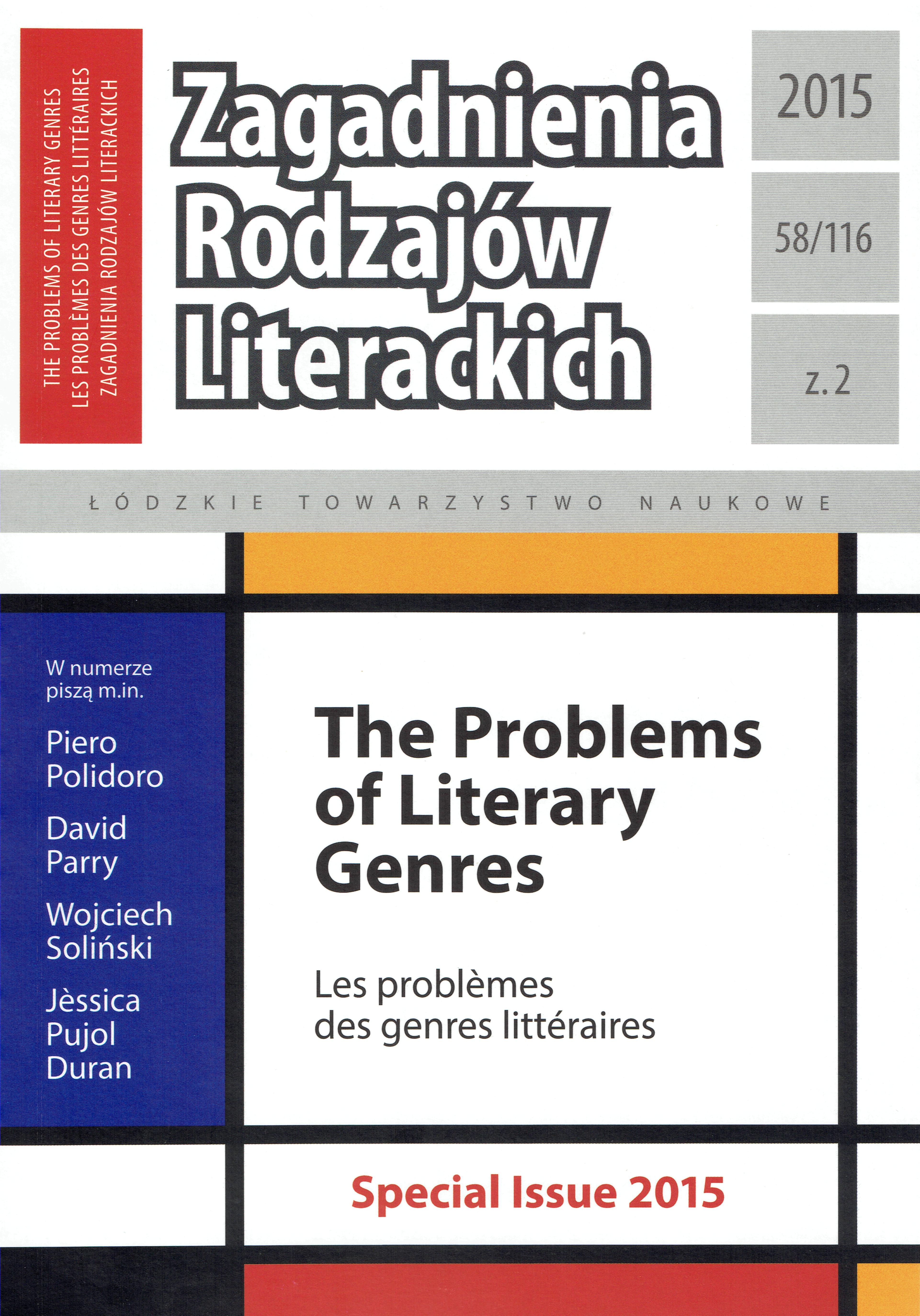 Things to Be Read. The 70th Anniversary of the Department of Literary Theory at the University of Lodz (1945−2015) Cover Image