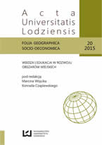 Nierówności w poziomie rozwoju społeczno-gospodarczego gmin wiejskich województwa łódzkiego