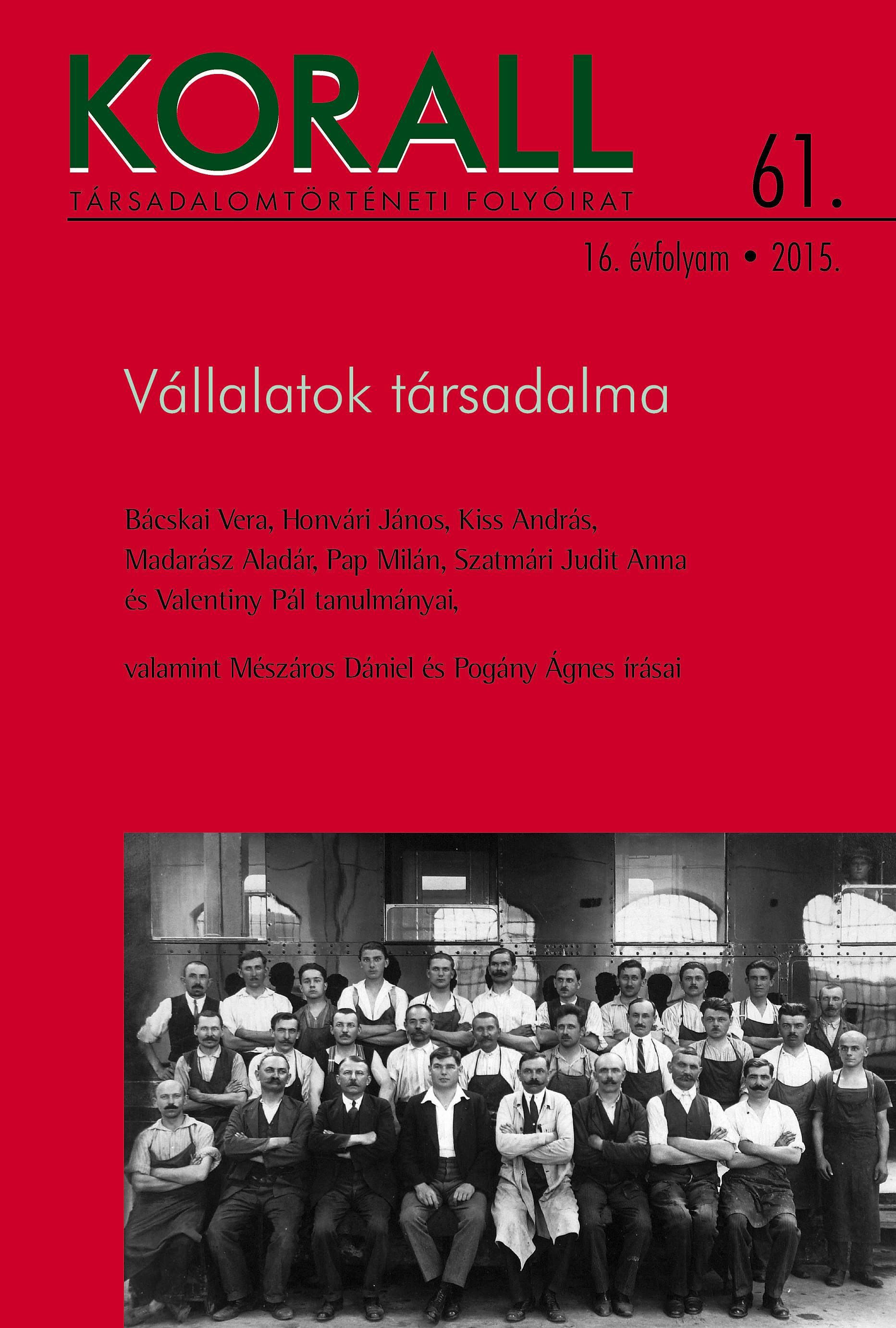 Vállalkozás, vállalatelmélet, vállalattörténet - Valentiny Pál Arthur Cole, Alfred Chandler és Ronald Coase – változatok „paradigmateremtésre”