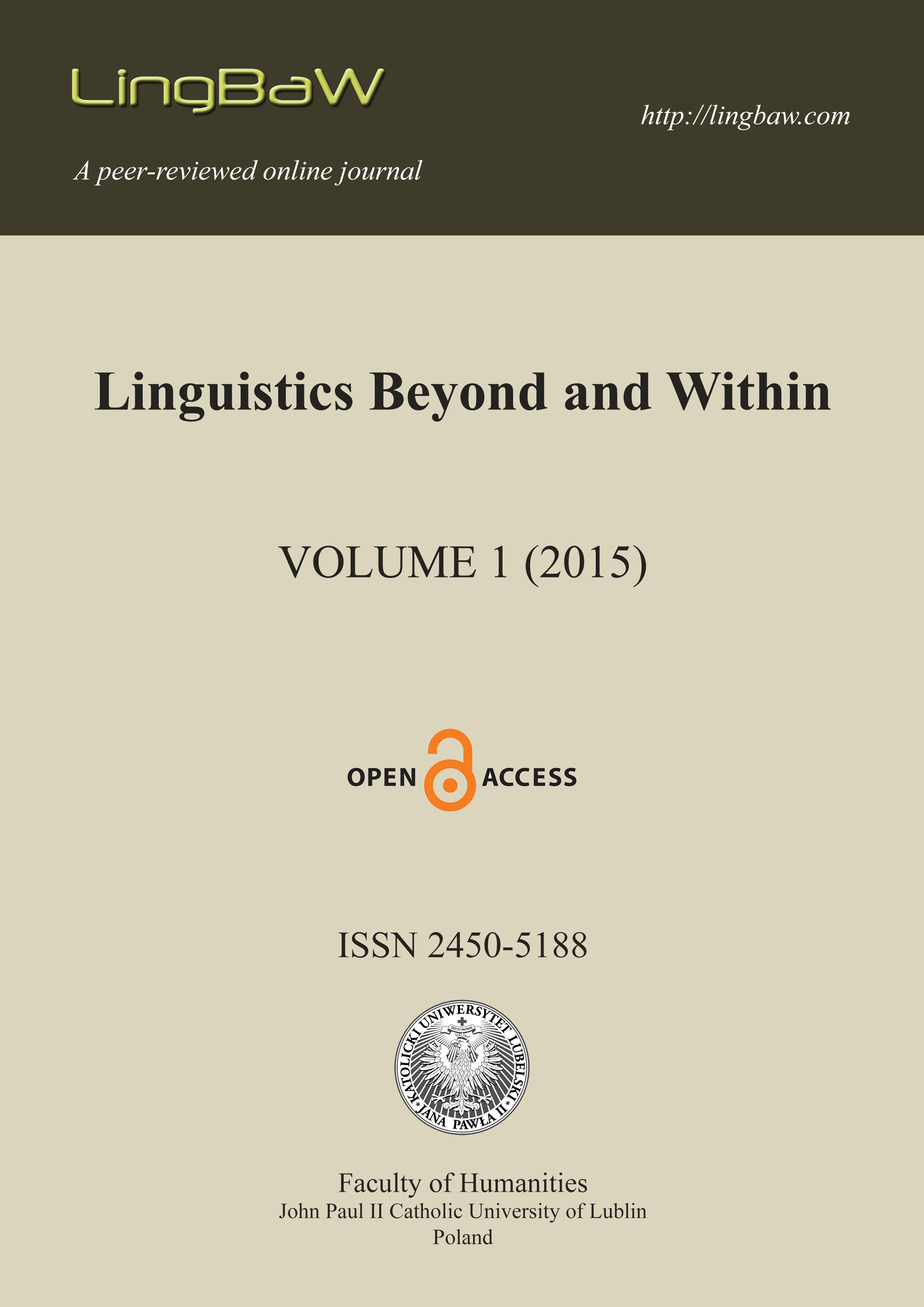 The information status of Old English constructions with titles and proper names Cover Image