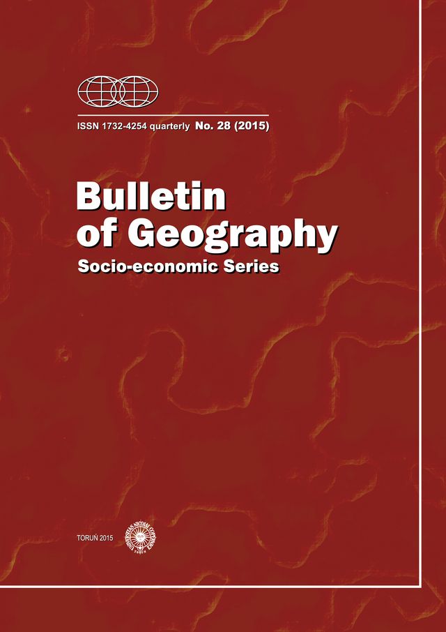 Population distribution by selected road network elements - comparison of centroids, geocoded addresses, built-up areas and total areas on the example of Slovak communes Cover Image