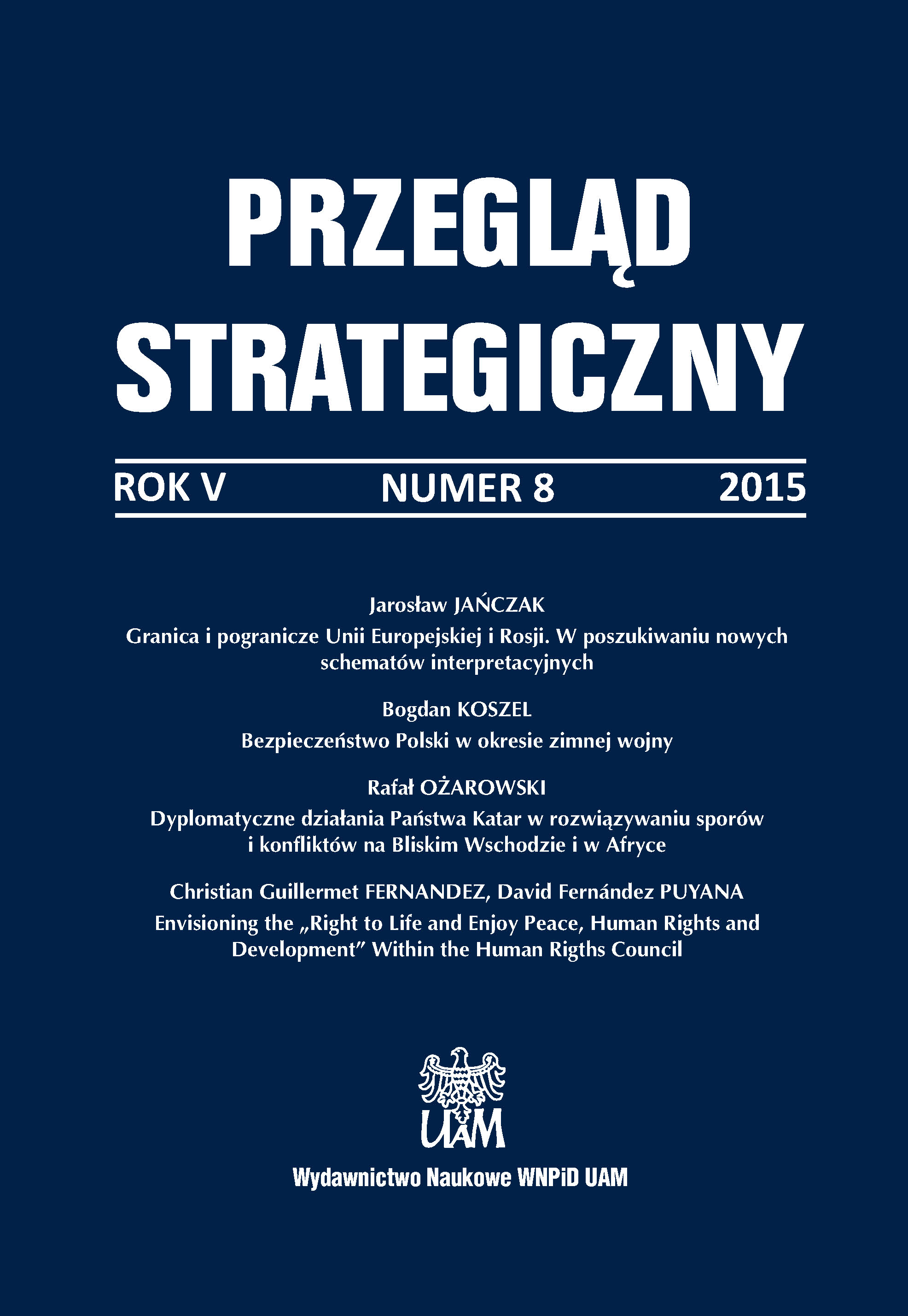 BEZPIECZEŃSTWO POLSKI W OKRESIE ZIMNEJ WOJNY