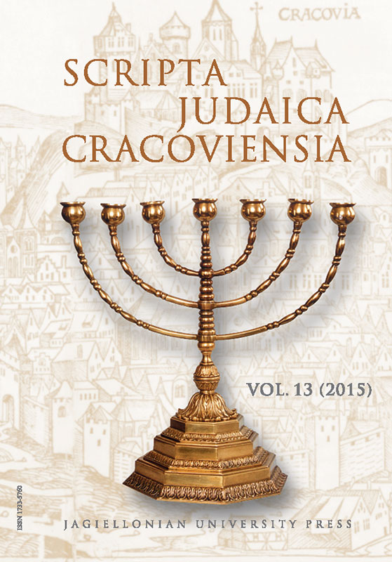 The Association of Progressive Jews in Kraków and its Synagogue in the Last Quarter of the 19th Century Cover Image