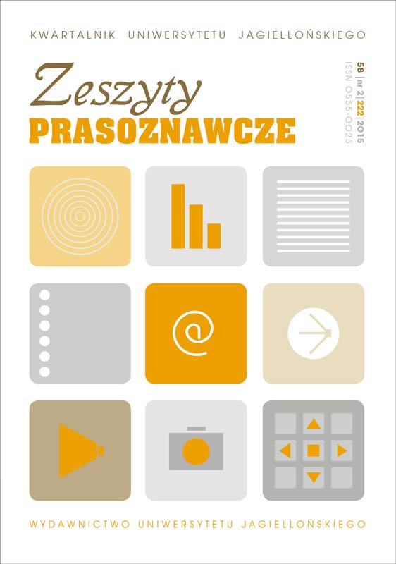 Social reception of health and medical care (in the light of polls carried out in Poland during the years 2009–2014) Cover Image