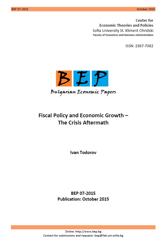 Fiscal Policy and Economic Growth - the Crisis Aftermath Cover Image