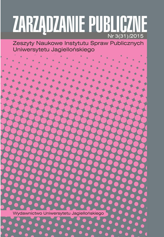 Participation of citizens in referendums in the province of Małopolska in the years 2006–2014 as a manifestation of a lack of cooperation at local level Cover Image