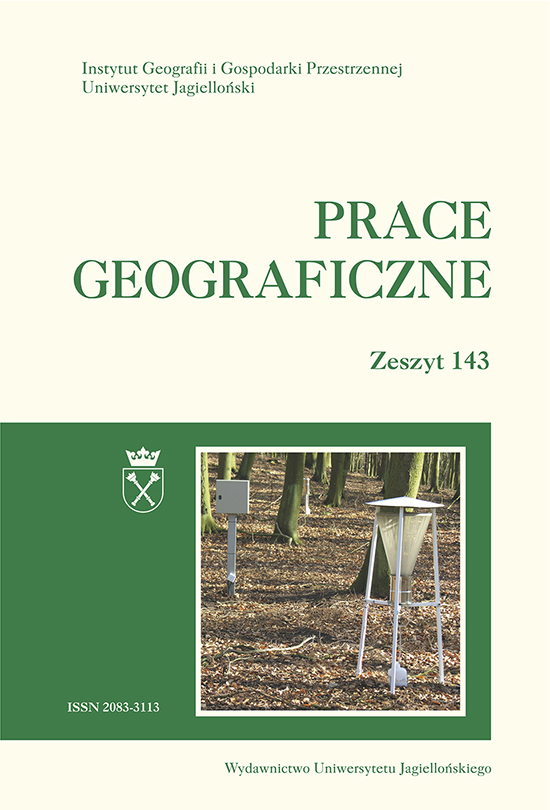 The dynamics of fluvial transport of solutes in the fluvial-lacustrine system of the Lewińska Struga Stream (Wolin Island, West Pomerania) Cover Image