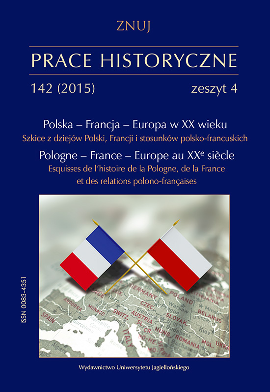 UNRRA, IRO and the French Authorities Towards the Problem of the Transformation of Polish Displaced Persons  Into Political Refugees (1944–1950) Cover Image