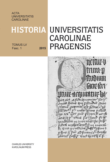 Jan of Mýto’s Bachelor Lecture on the Psalms and its Sources in Thomas Waleys’s Work. A New Light on English-Czech Connections in the Late Middle Ages Cover Image