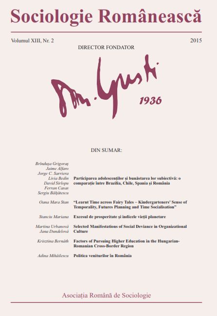 Adolescent’s Participation and their Subjective Well-Being: a Comparison between Brazil, Chile, Spain and Romania Cover Image