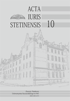 STATUTORY CONDITIONS OF AN ACTION TO REPEAL A RESOLUTION OF THE LIMITED LIABILITY COMPANY’S SHAREHOLDERS – A GLOSSARY OF SZCZECIN’S COURT OF APPEAL SENTENCE PASSED ON THE 14TH OF AUGUST 2013 (I ACA 358/13) Cover Image