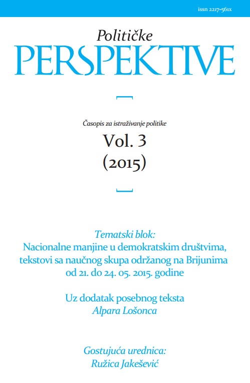 Consolidation of Democracy in Bosnia and Herzegovina in Relation to Status of National Minorities with Particular Regard to Status of “Others” Cover Image