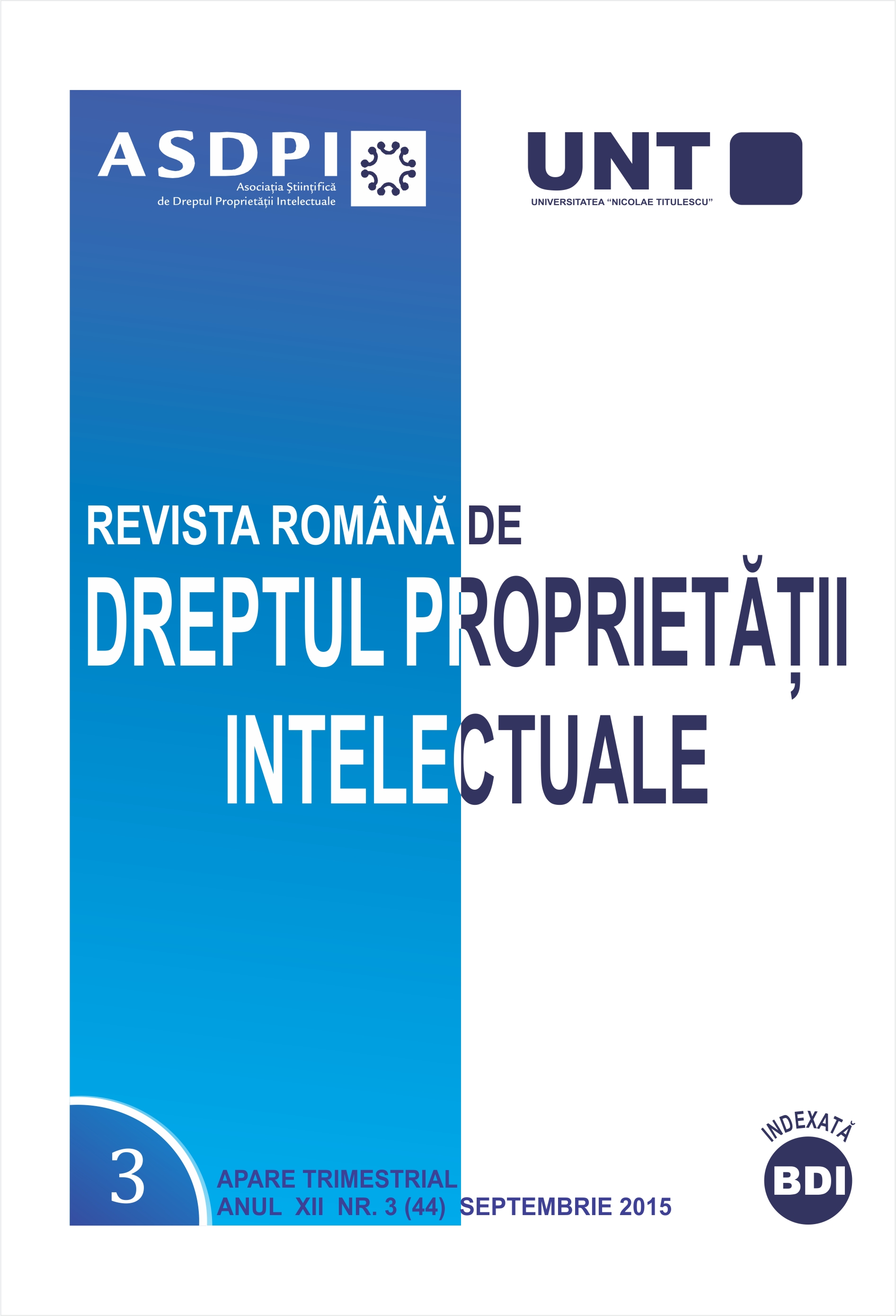 The protection of orphan works in the Romanian law Cover Image