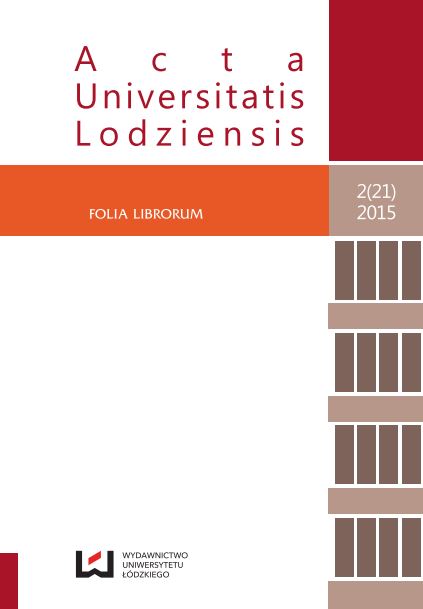 Policy of gathering and selecting collections in the Library of University of Łódź – selected issues Cover Image