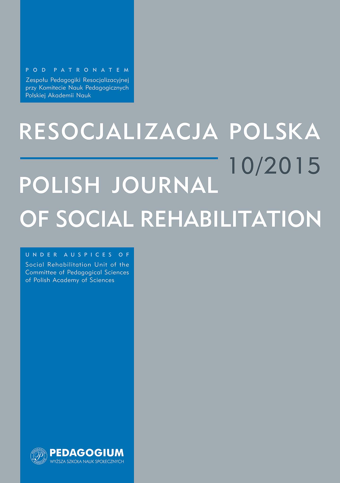 Cooperation Between Probation Officers and Other Services in Implementing Prevention and Social Rehabilitation Tasks Cover Image