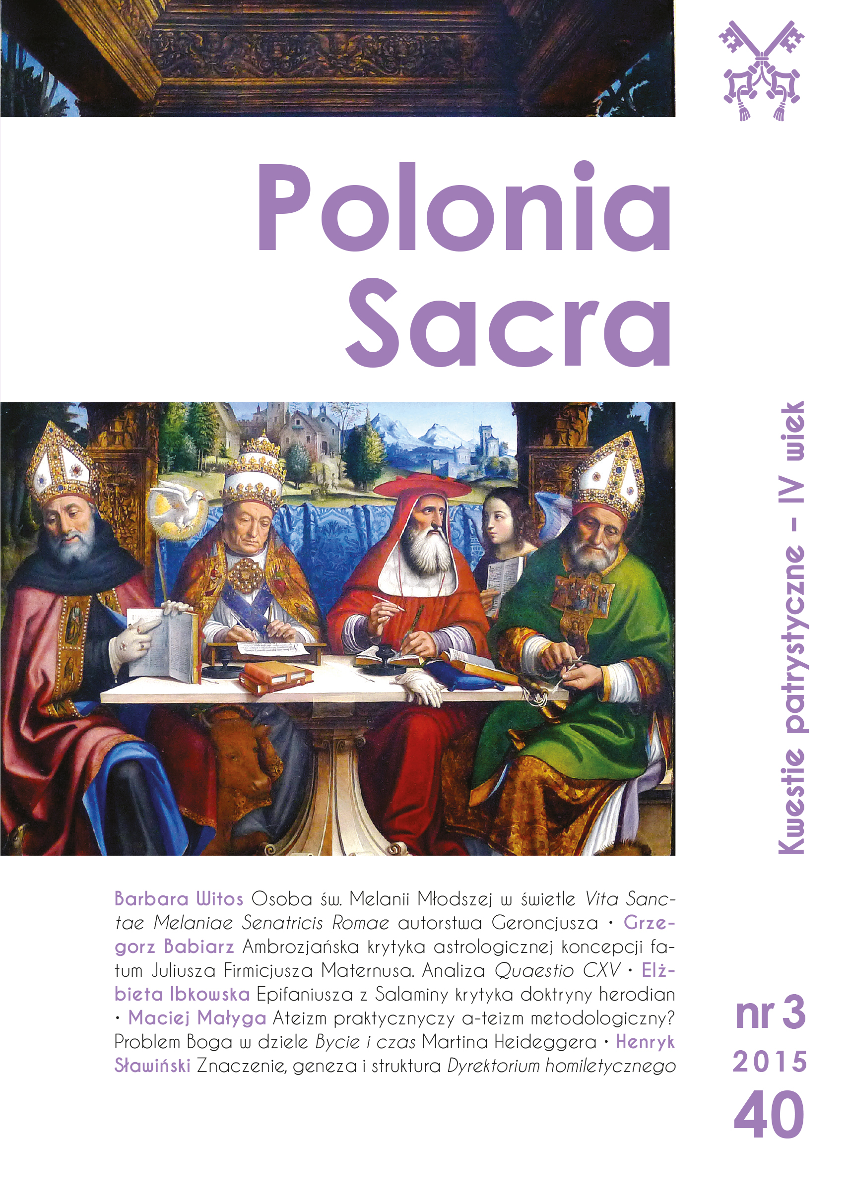 Ambrozjańska krytyka astrologicznej koncepcji fatum Juliusza Firmicjusza Maternusa. Analiza Quaestio CXV