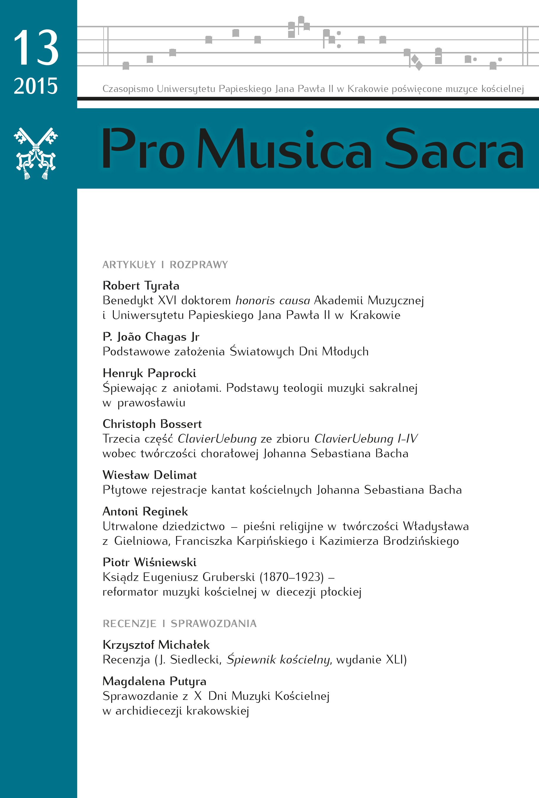 Recenzja: J. Siedlecki, Śpiewnik kościelny, wydanie XLI,
red. ks. W. Kałamarz, Wydawnictwo Instytutu Teologicznego
Księży Misjonarzy, Kraków 2015, ss. 1424