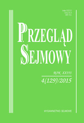 Katarzyna Górka, Open Nature of the Sitting of the Sejm and Senate and the Limitations thereof under the Constitution of the Republic of Poland Cover Image