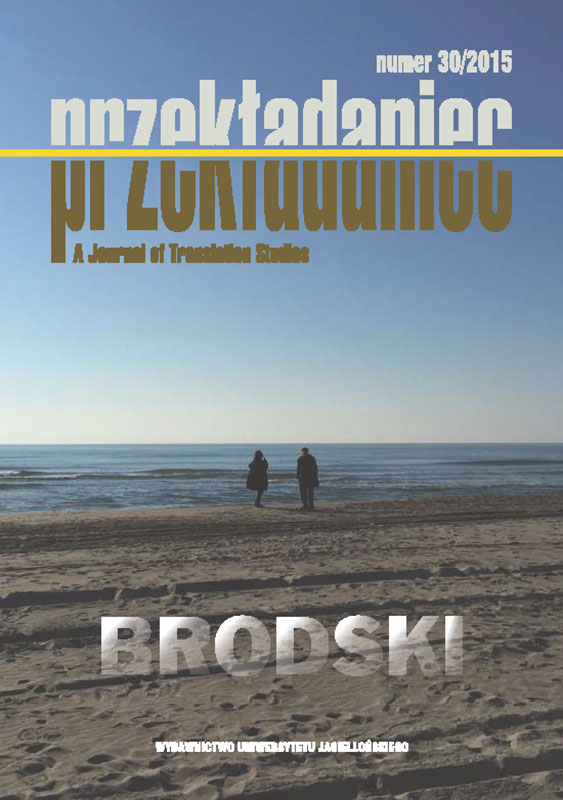 Homage to the Source Stream. Joseph Brodsky and Poland: The History of Relations and Reception Cover Image