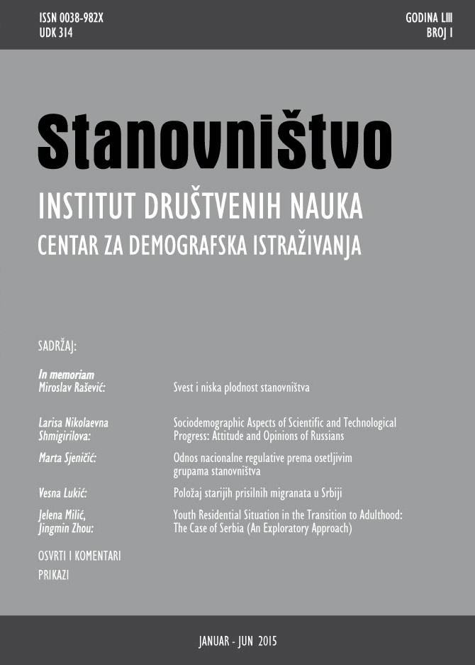 Sociodemographic Aspects of Scientific and Technological Progress:  Attitude and Opinions of Russians