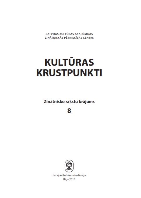 THE LITERARY GROUP “TRAUKSME” (“ALERT”) AND CONSTRUCTIVISM Cover Image