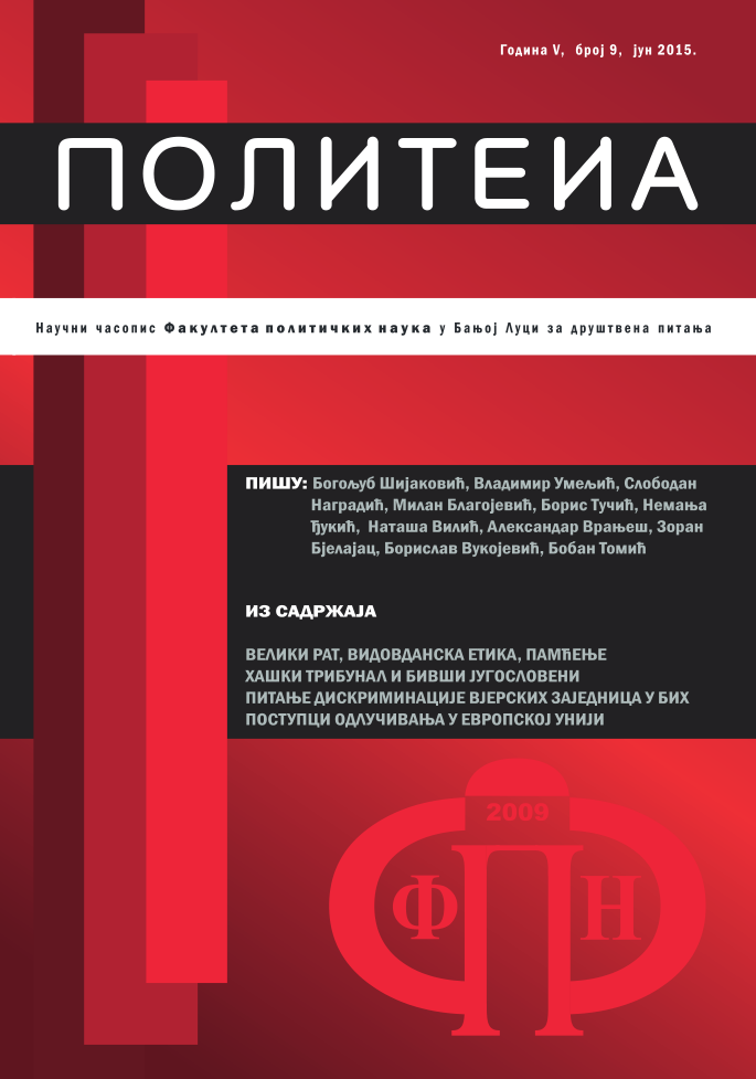 A complicated answer to a simple question: Are believers and members of minority religions, churches and religious communities in postdayton BiH discriminated? Cover Image