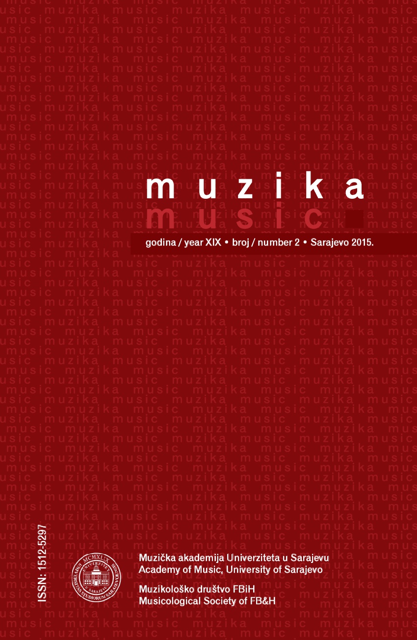 Publicly and openly about Music Pedagogy in Bosnia and Herzegovina! An academic gathering within the 60th anniversary of the Music Academy of the University of Sarajevo Cover Image