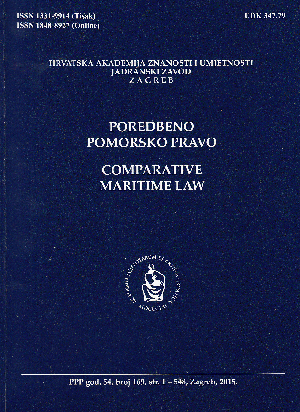 Protocol on the Interim Regime along the Southern Border (2002), with Special Regard to the Decisions of the Governments of the Republic of Croatia and Montenegro on the Exploration and Exploitation of Hydrocarbons in the Adriatic Cover Image