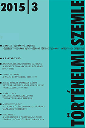 The Characteristics of the Indigenous and Local Societies of Sátoraljaújhely Based on the Results of the Census in 1869 Cover Image