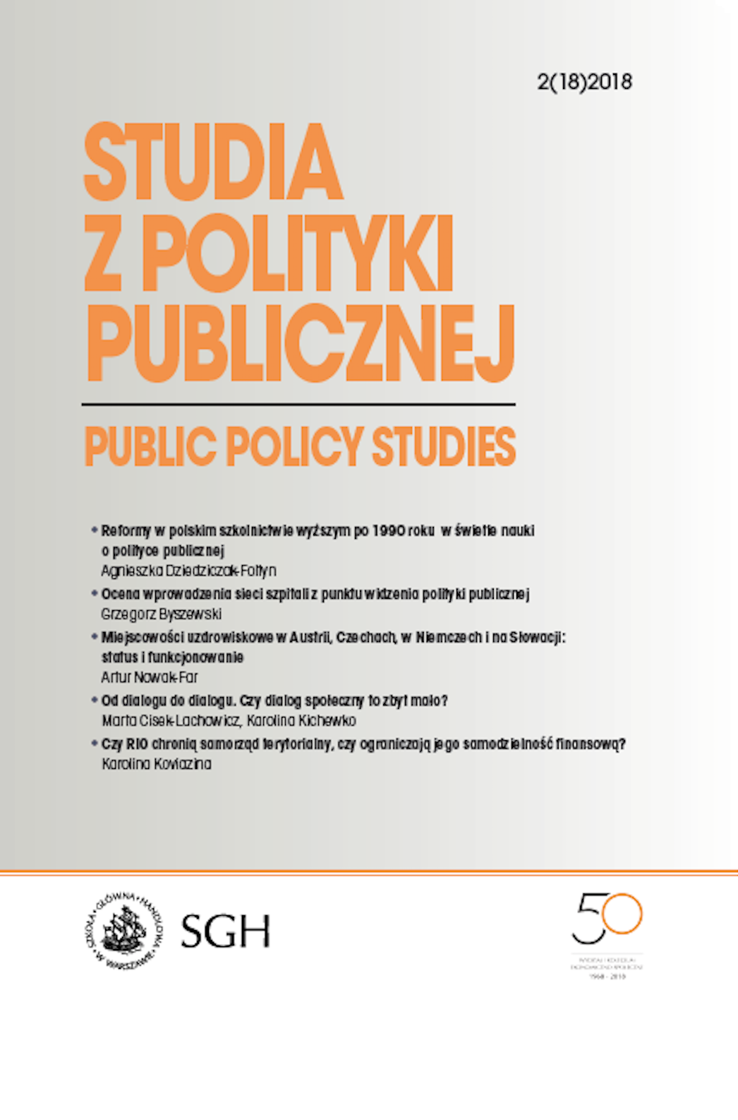 Polityka zdrowotna w systemie nauk o polityce publicznej
