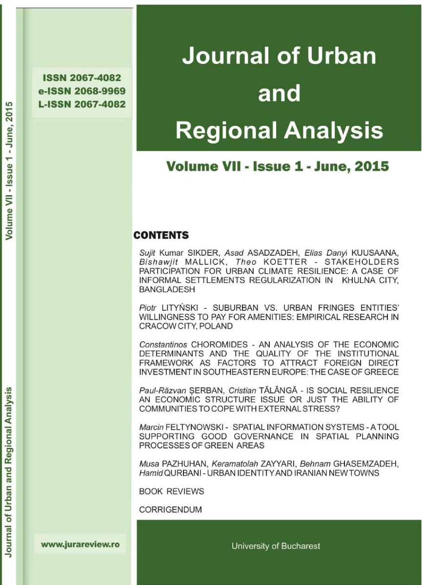 IS SOCIAL RESILIENCE AN ECONOMIC STRUCTURE ISSUE OR JUST THE ABILITY OF COMMUNITIES TO COPE WITH EXTERNAL STRESS?