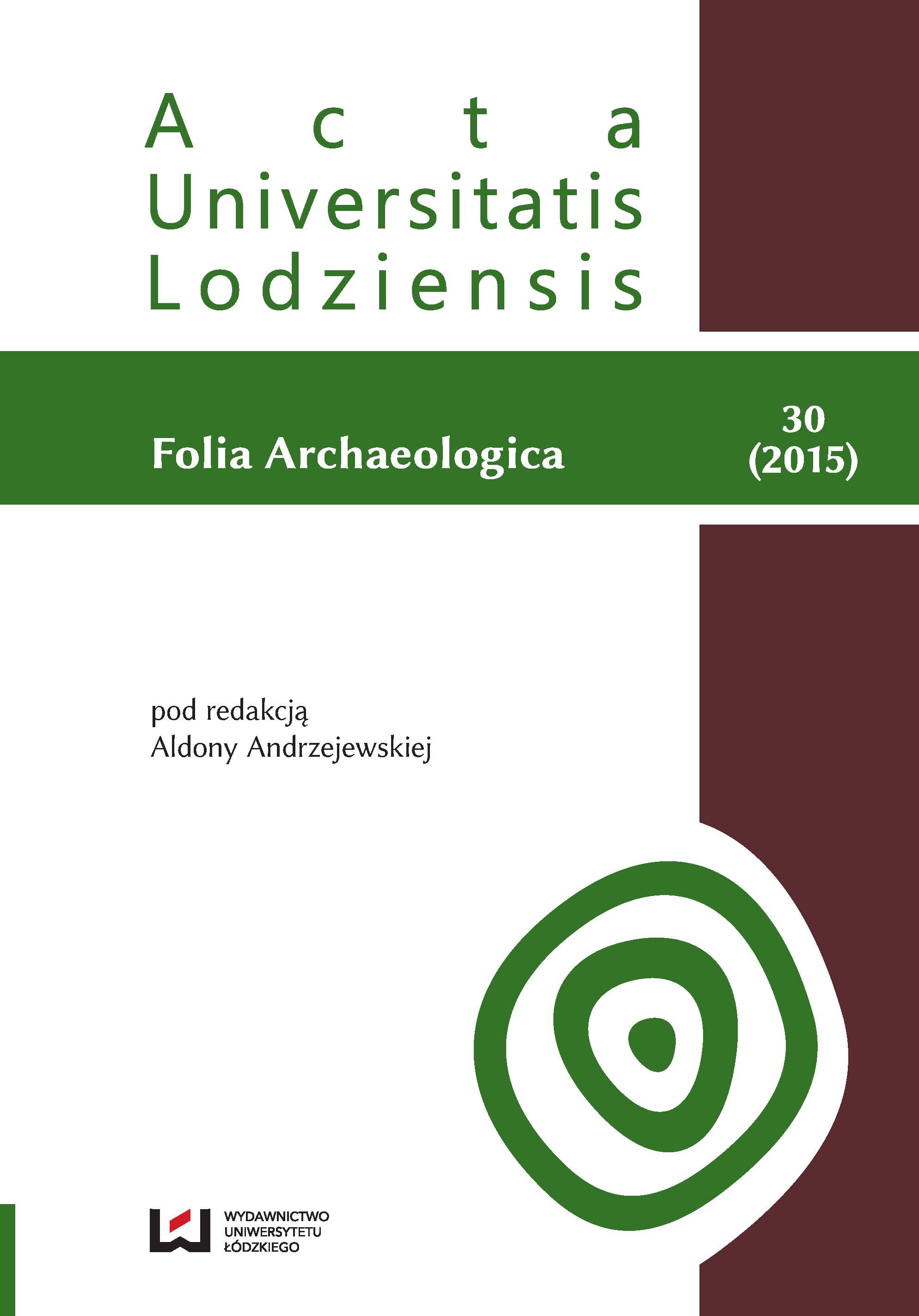 The treasure of the fifth period of the Bronze Age in Strobin (commune Konopnica ) in the light of metallurgical studies Cover Image