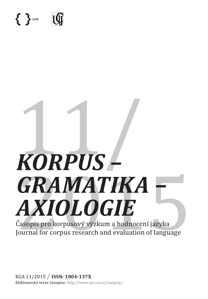 Příspěvek k popisu významů novočeských stupňovacích forem (na materiále korespondenčních korpusů)