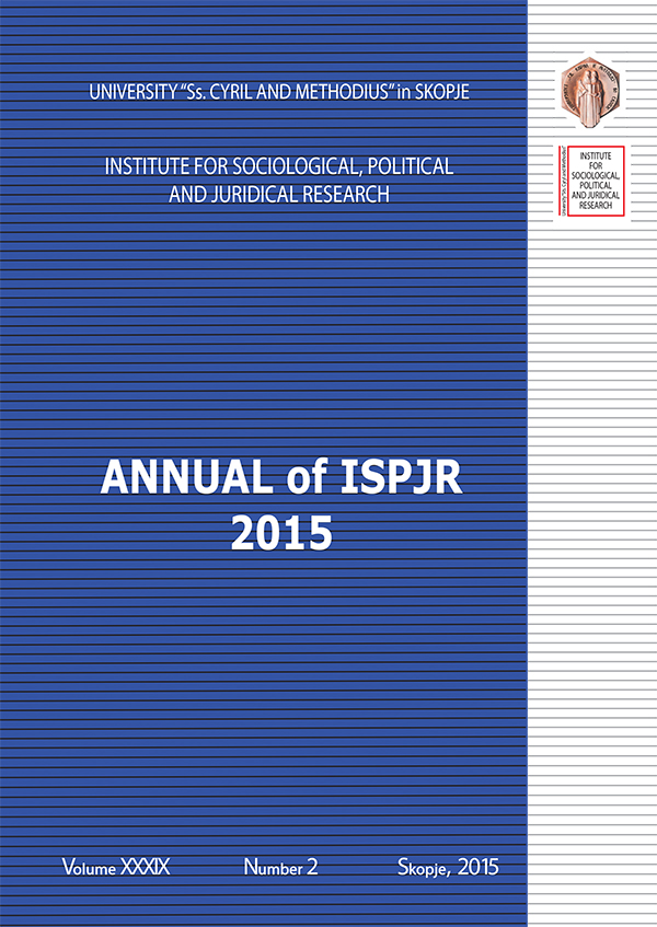 ACTION AREAS OF THE LABOUR MARKET POLICY IN THE REPUBLIC OF MACEDONIA