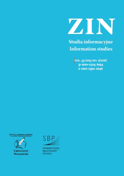 Transactional Reading Theory in Information Organization Cover Image