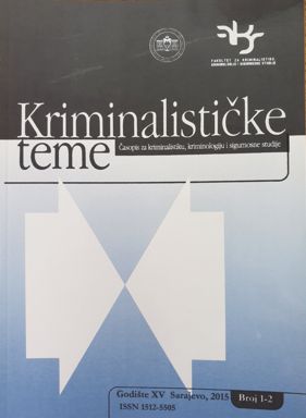 KRIMINALISTIČKI SADRŽAJI FORENZIČKIH VJEŠTAČENJA RUKOPISA (STUDIJA SLUČAJA KANTON SARAJEVO 2002.-2007.)