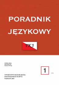 Premiera, dinozaur, budżet (premiere, dinosaur, budget) – on new neosemanticisms in the Polish language Cover Image