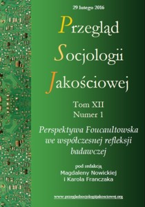 Wokół problematyki „metody” w postfoucaultowskich badaniach społecznych – pomiędzy strategią transkrypcji a strategią fugi