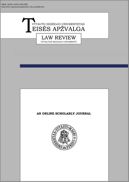 DO INSOLVENCY EVALUATION CRITERIA IN LITHUANIAN REPUBLIC ENTERPRISE BANKRUPTCY LAW ENSURE THAT BANKRUPTCY PROCEDURES WOULD NOT BE INITIATED FOR COMPANIES WITH TEMPORARY FINANCIAL ISSUES?? Cover Image