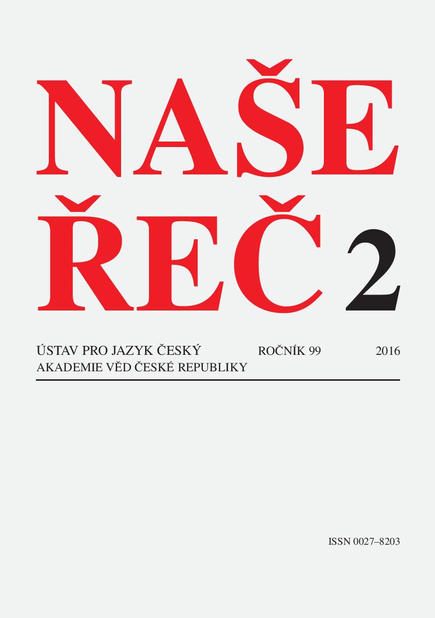 On the treatment of the names of bakery and confectionery products in the Academic Dictionary of Contemporary Czech Cover Image