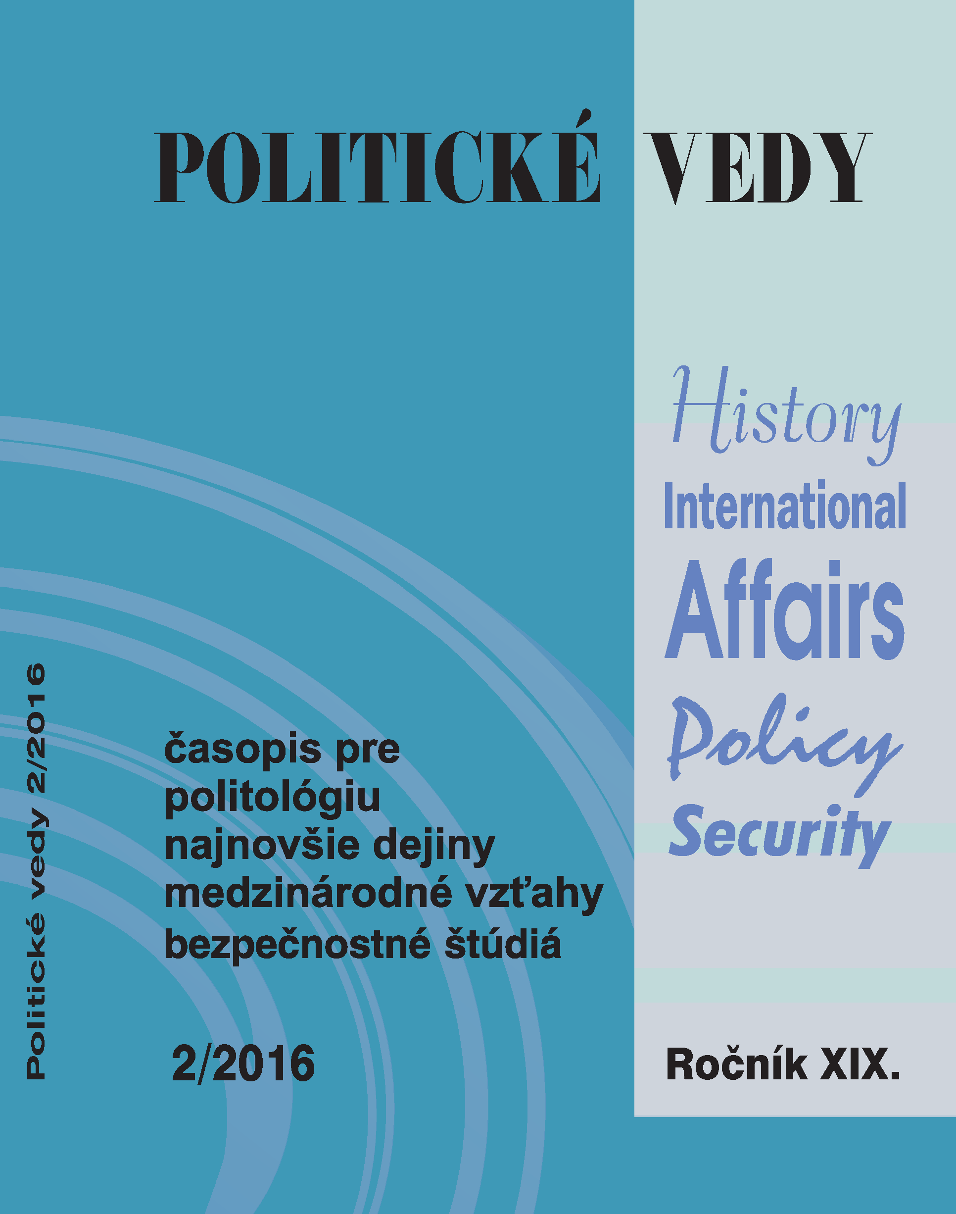 Party of Free Citizens and the Genesis 
of the Czech Liberal-Conservative “Anti-EU” Stream in Czech Politics