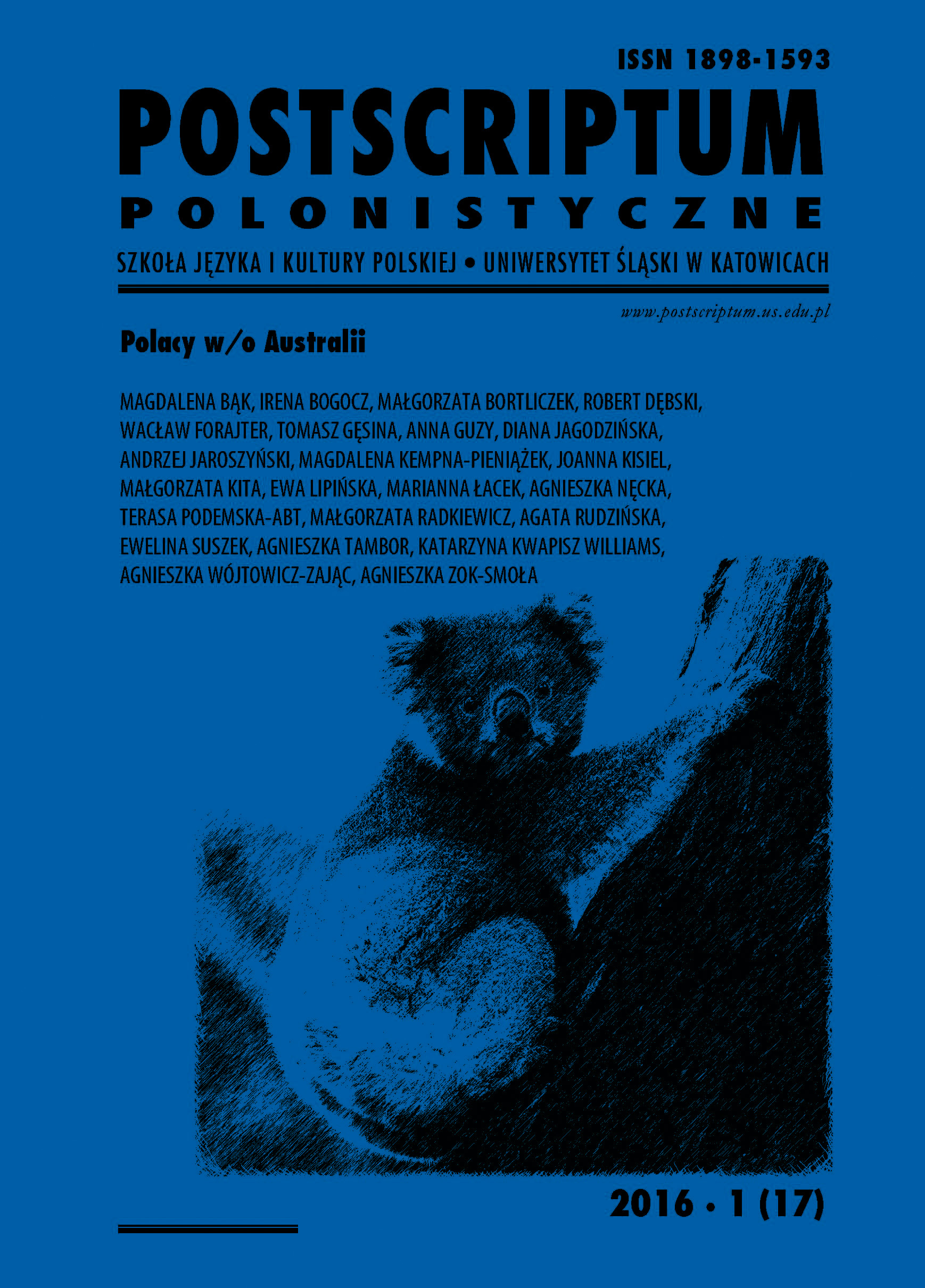 Varia: Modifications and changes to language codes exemplified by young people from the Czech part of Cieszyn Silesia Cover Image