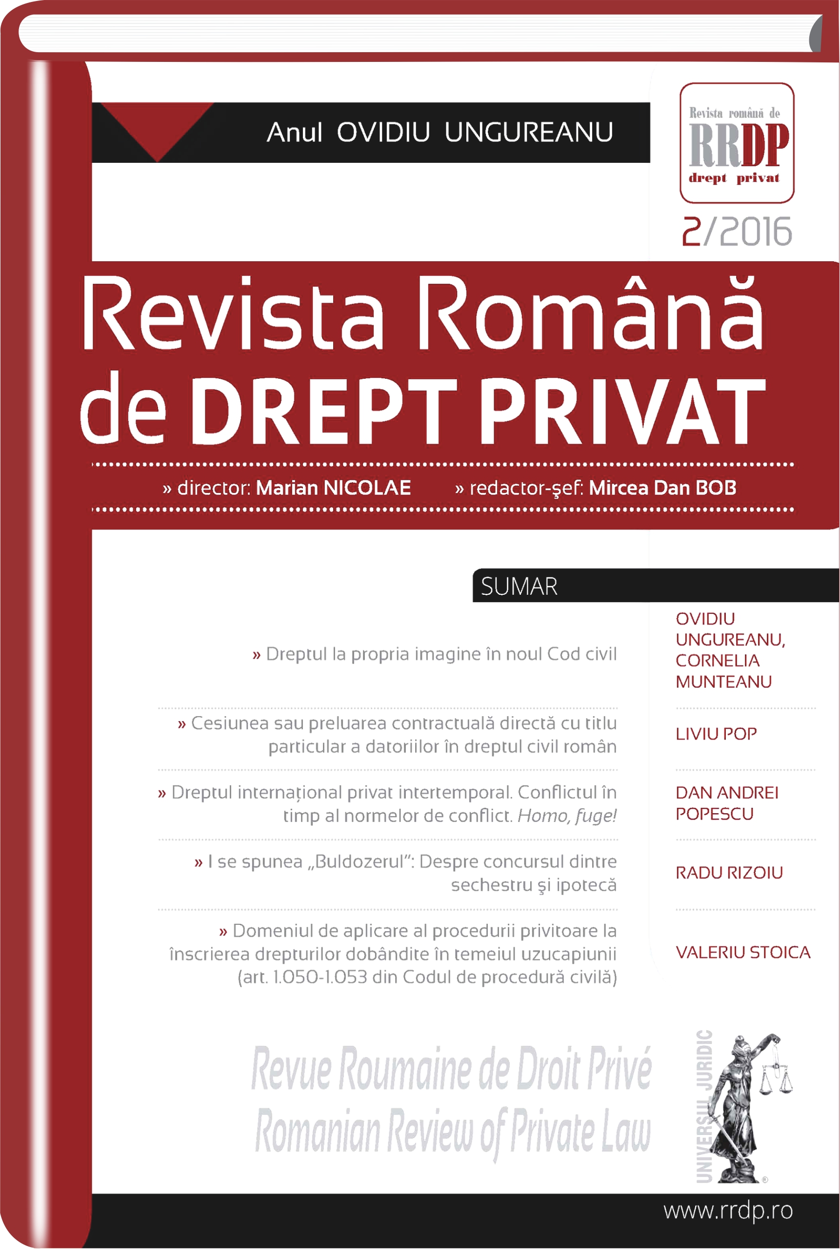 Conventional or direct contractual takeover of debt in particular in the Romanian civil law Cover Image